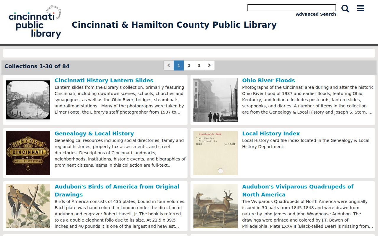 Cincinnati city directory CHPL Digital Library research