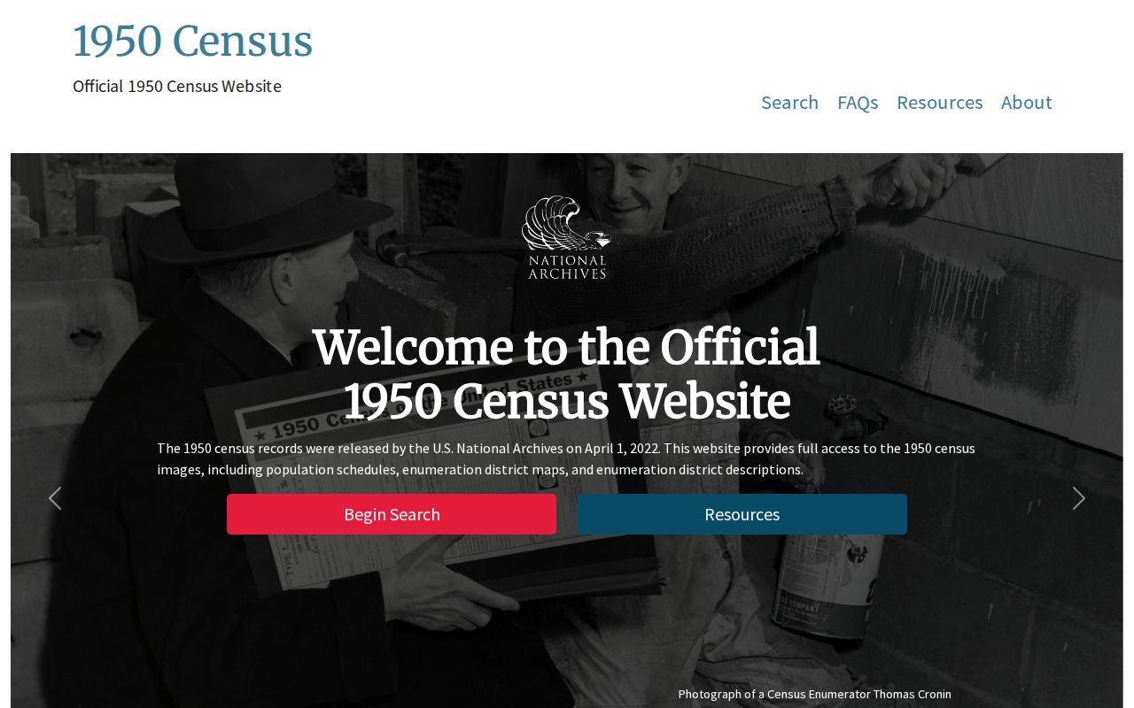 Cincinnati previous residents 1950 Census search