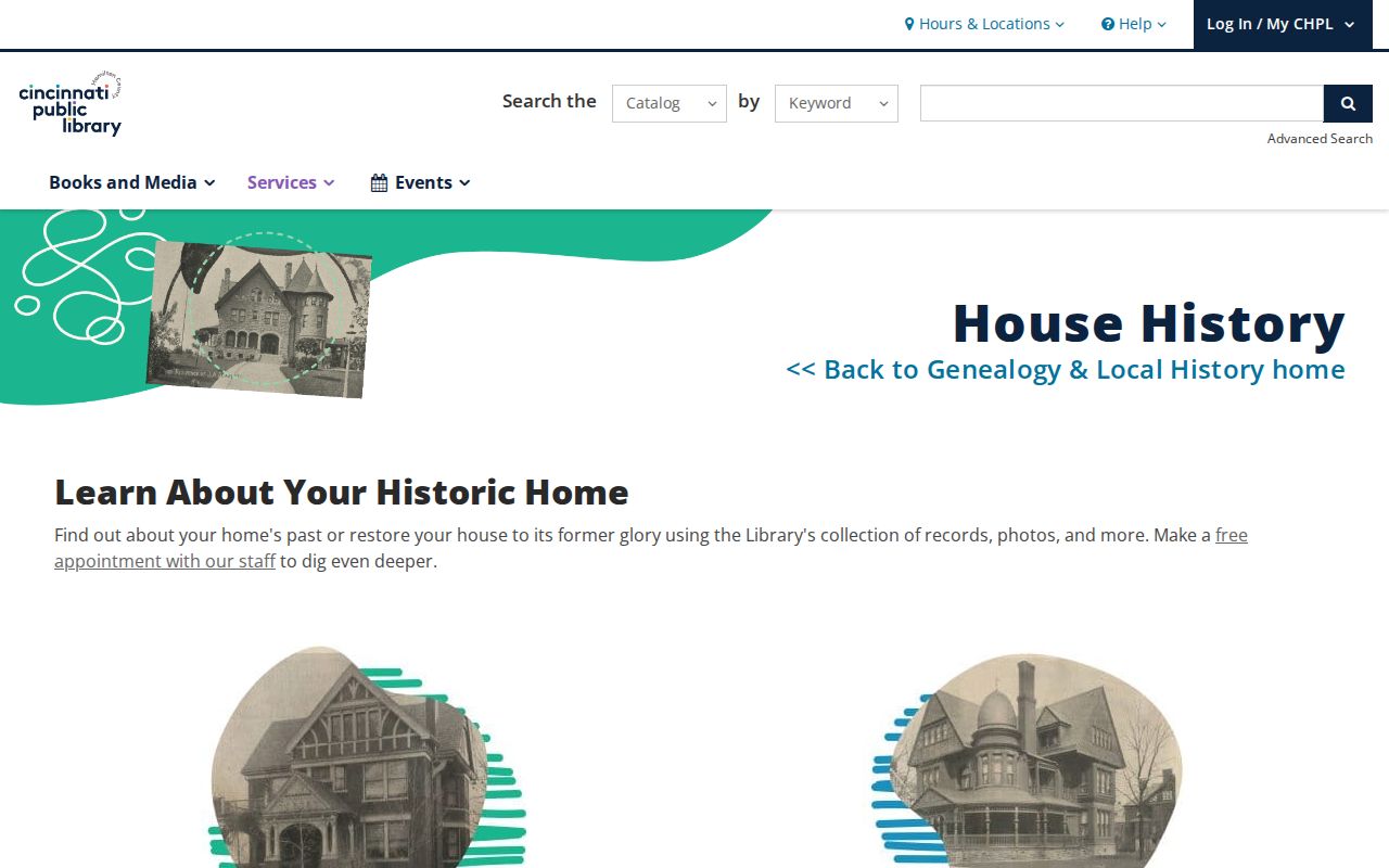 Cincinnati previous residents CHPL House History guide